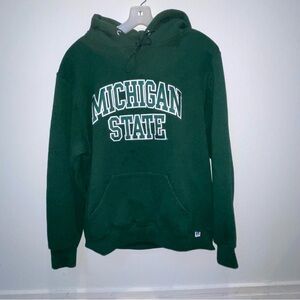 Vintage Russell Athletic Hoodie Sweatshirt Sweater Michigan University Size Med